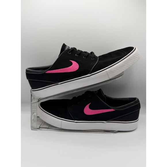 Nike Other - Nike Zoom Stefan Janoski Canvas Black Pink Skate Shoes Men's US 11.5 333824-060